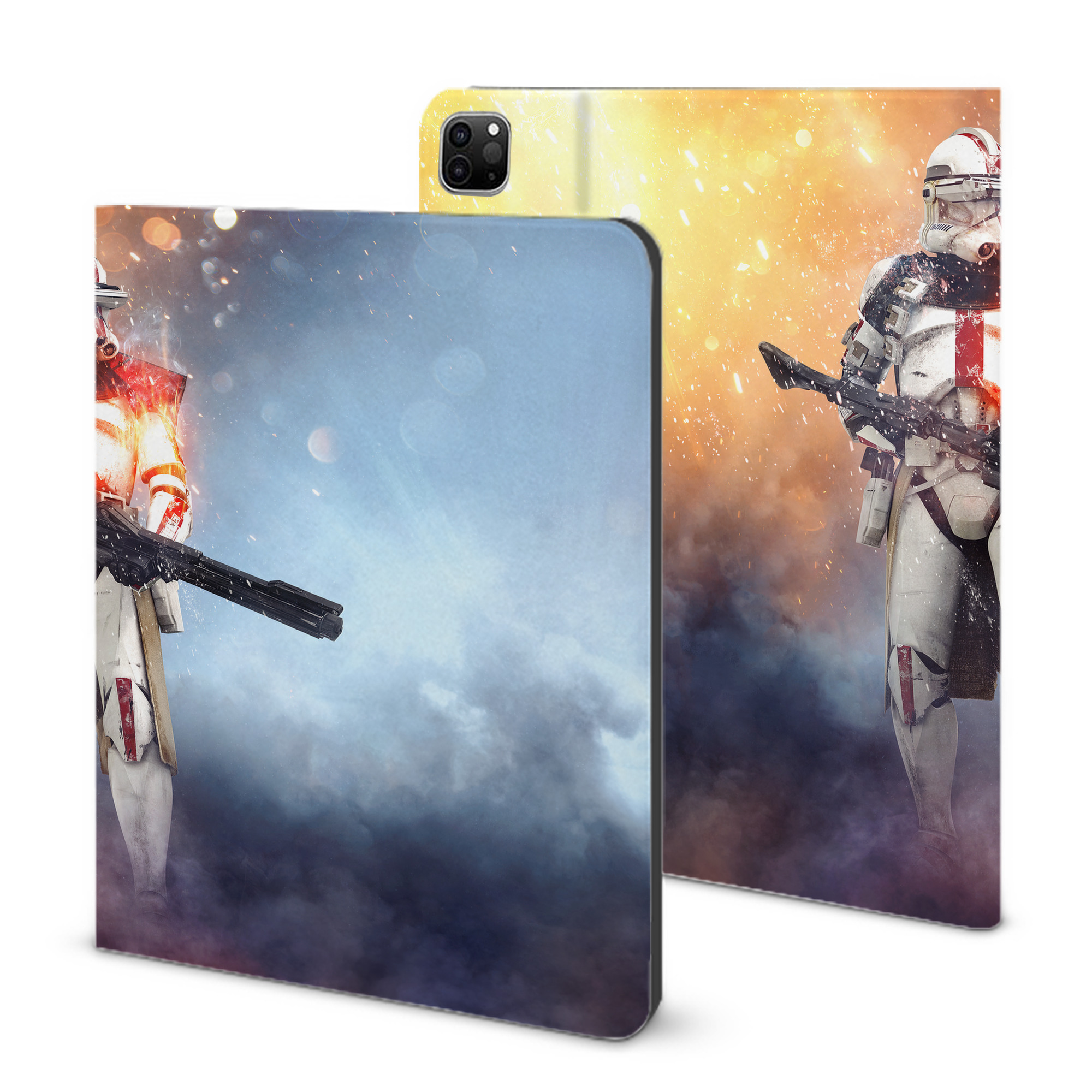 （画像用） スター・ウォーズ Star Wars IPad ケース ブック型 PUレザー TPU 耐衝撃 軽量 薄型 ペン収納なし 全面保護 IPad 各モデル対応